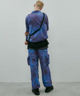 AIVER ムラ染めナイロンボンテージブルゾン