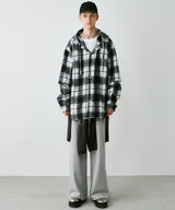 【一部予約】AIVER レイヤードオンブレチェックシャツ