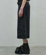 AIVER ワイドクォーターデニムパンツ