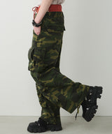 AIVER カモレイヤードカーゴパンツ