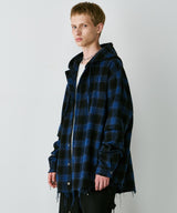 【一部予約】AIVER レイヤードオンブレチェックシャツ