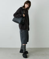 AIVER ナンバリングラグランニットポロ