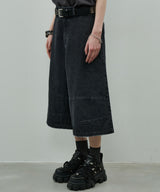 AIVER ワイドクォーターデニムパンツ