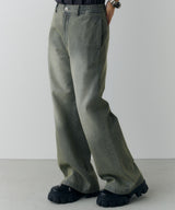 AIVER オーバーダイフレアデニム