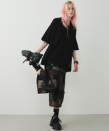 AIVER 30/2ウォッシュ天竺フットボールS/S TEE