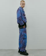 AIVER ムラ染めナイロンボンテージブルゾン