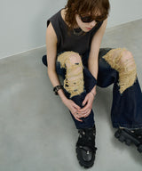 AIVER オーバーダイバギーダメージデニム