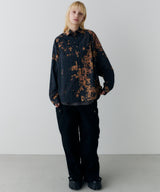 model:H172 B80 W58 H87 着用サイズ:MEDIUM (ブラック)