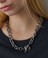 AFF AIVER サージカルダブルリングチェーンネックレス