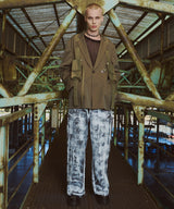 AIVER ペンキ加工バギーデニム