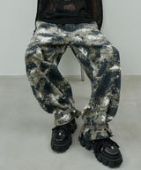 AIVER カモフラージュカーブパンツ