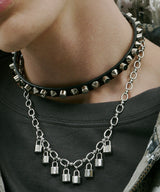 AIVER 8連パドロックネックレス