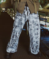 model:H186 B88 W70 H90 着用サイズ:MEDIUM (ブラック×ホワイト)