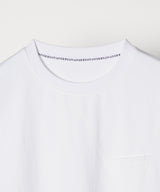 AIVER 30/2ウォッシュ天竺ガゼットポケットコンパクトS/S TEE