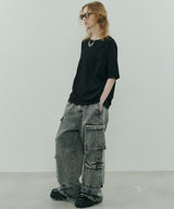 AFF AIVER 16/-ウォッシュ天竺コンパクトルーズS/S TEE