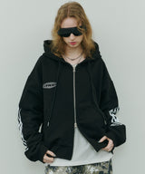 Johann×AIVER BOYダブルジップパーカー