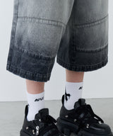 【予約】AIVER フェードブリーチクォーターデニムパンツ