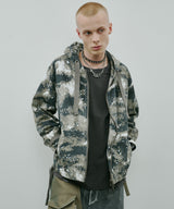 AIVER カモフラージュフルジップパーカー