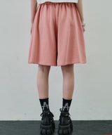 AIVER スウェットワイドバギーショートパンツ