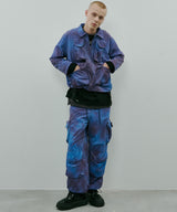 AIVER ムラ染めナイロンボンテージブルゾン