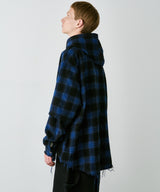 【一部予約】AIVER レイヤードオンブレチェックシャツ