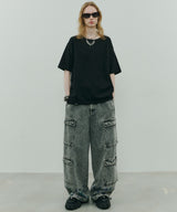 AFF AIVER 16/-ウォッシュ天竺コンパクトルーズS/S TEE