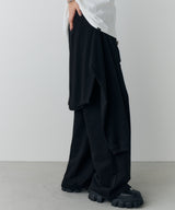 AIVER ヘビースウェットレイヤードバギーパンツ