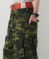 AIVER カモレイヤードカーゴパンツ