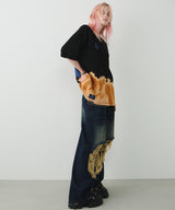 KODAI YASUNO×AIVER ハンドブリーチAブラックS/SビッグTEE