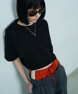 AIVER 16/-ウォッシュ天竺クロップドS/S TEE