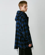 【一部予約】AIVER レイヤードオンブレチェックシャツ