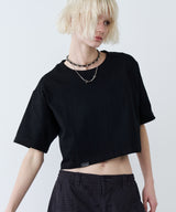 AIVER 16/-ウォッシュ天竺クロップドS/S TEE