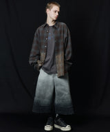 【ONLINE STORE先行予約】AIVER グラデーションブリーチオンブレチェックシャツ