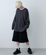 AFF AIVER ドライスウェットワイドクォーターパンツ