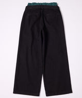 AIVER レイヤードバギーデニムスラックス