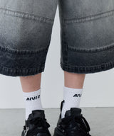 【予約】AIVER フェードブリーチクォーターデニムパンツ