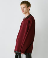 AIVER ナンバリングラグランニットポロ