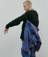 AIVER ムラ染めナイロンボンテージブルゾン