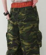 AIVER カモレイヤードカーゴパンツ