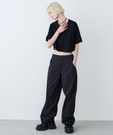 AIVER 16/-ウォッシュ天竺クロップドS/S TEE