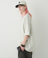 AIVER 30/2ウォッシュ天竺フットボールS/S TEE