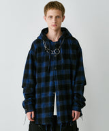 【一部予約】AIVER レイヤードオンブレチェックシャツ