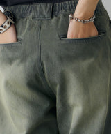 AIVER オーバーダイフレアダメージデニム