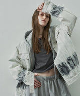 AIVER ヘビーウエイトクロップドフルジップパーカー