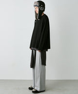 AIVER 30/2ウォッシュ天竺フットボールL/S TEE