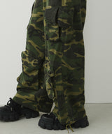 AIVER カモレイヤードカーゴパンツ