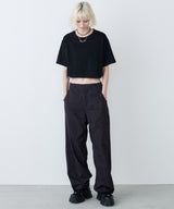 AIVER 16/-ウォッシュ天竺クロップドS/S TEE