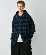 【一部予約】AIVER レイヤードオンブレチェックシャツ