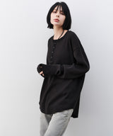【予約】AIVER ヘビーワッフルヘンリーネックL/S TEE