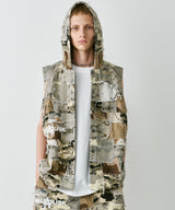 PALEDUSK×AIVER カモボロ3WAYフードシャツ